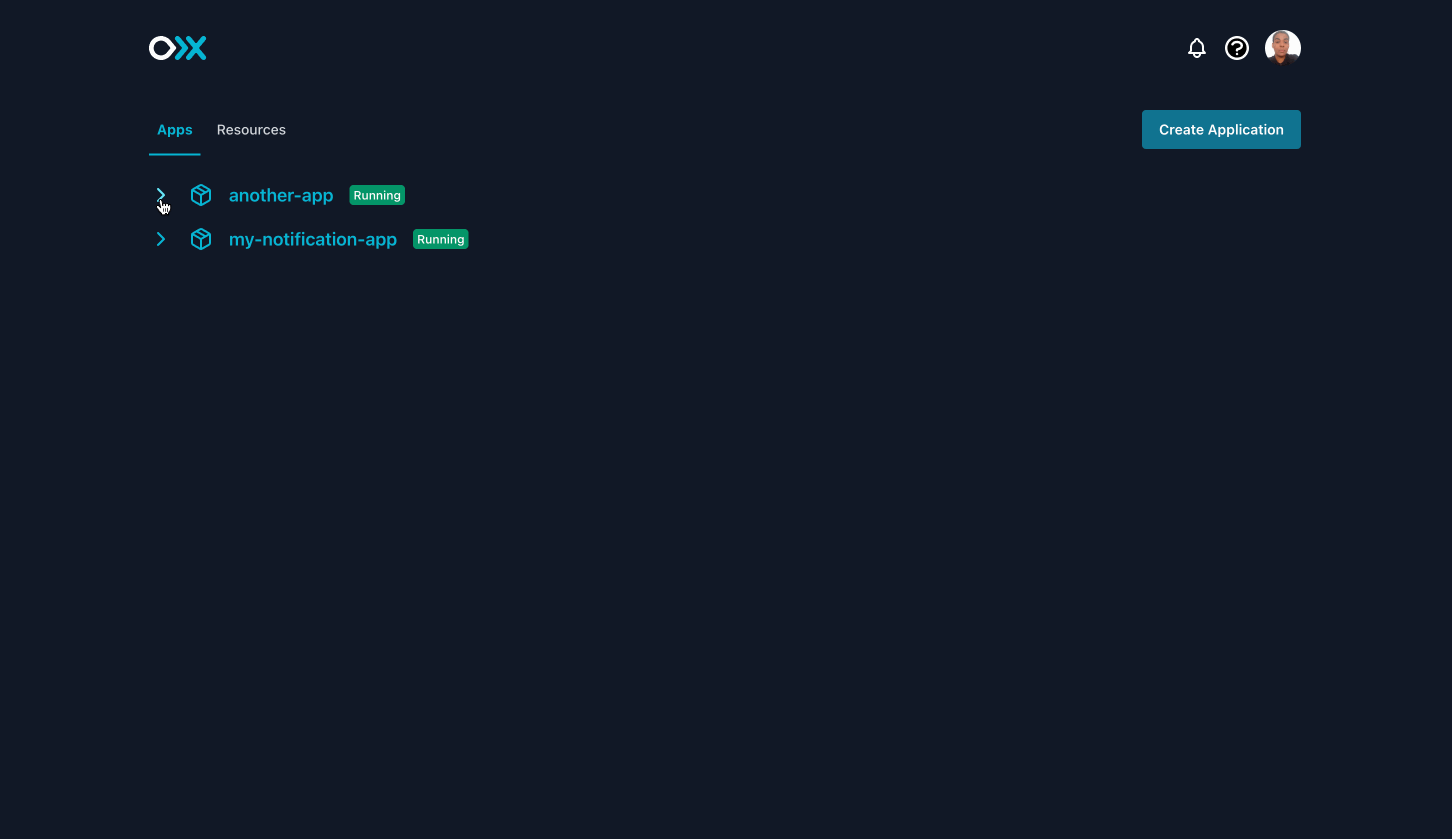 Meroxa Dashboard: User Flow for Deleting a Turbine Data Application from the Dashboard from the Application Overview